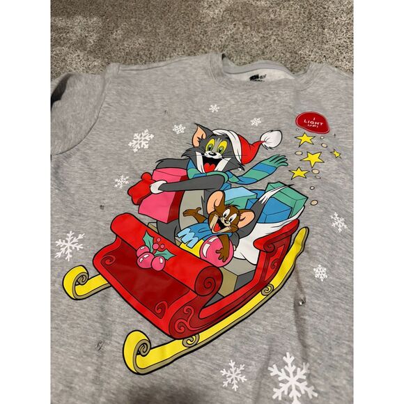 Source Unknown Tops - Tom & Jerry Ugly Christmas Sweatshirt‎